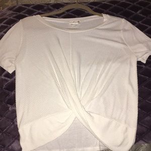 White ribbed T-shirt